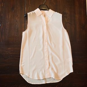 Everlane Blush Button Down Collared Tank